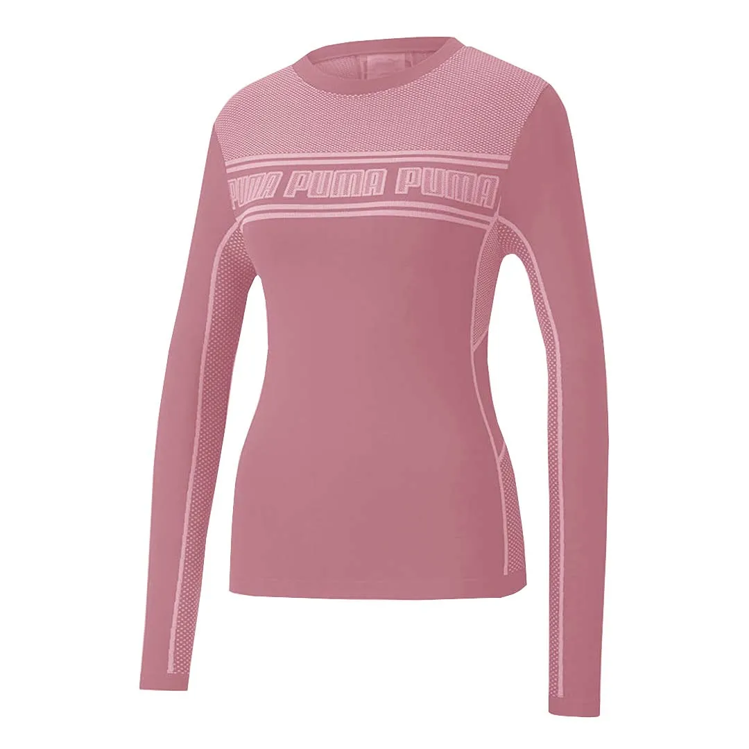 Seam Sealed Construction Friction Resistant Puma - Women's Evoknit Long Sleeve T-Shirt (583740 16)