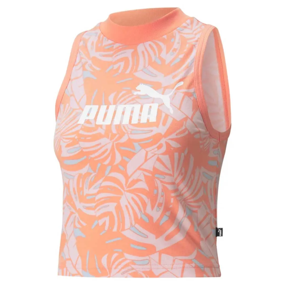 Fit For Daily Puma - Women's Floral Vibes All Over Print Tank Top (671593 28)