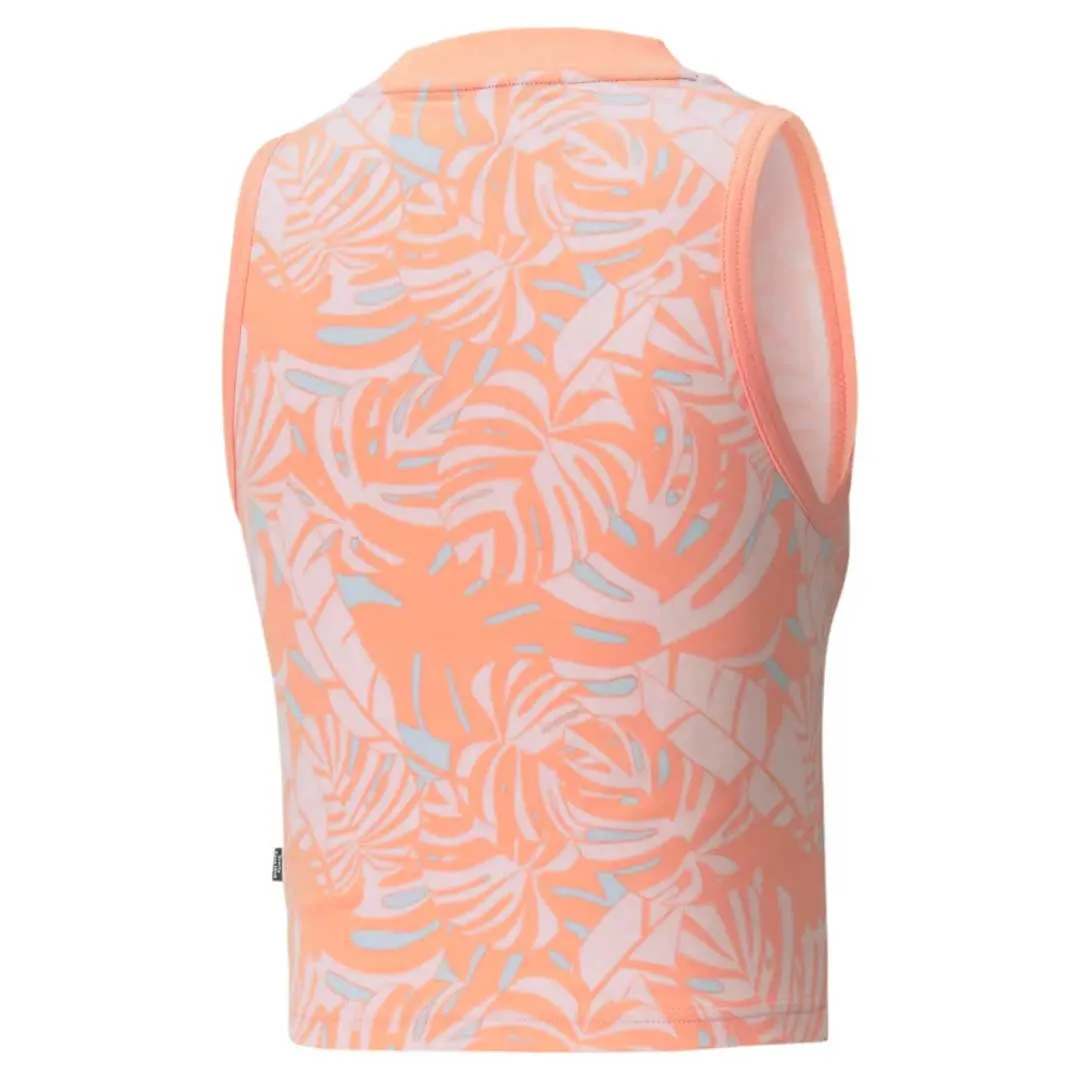 Fray Resistant Edges AntiStaticLayer Puma - Women's Floral Vibes All Over Print Tank Top (671593 28)