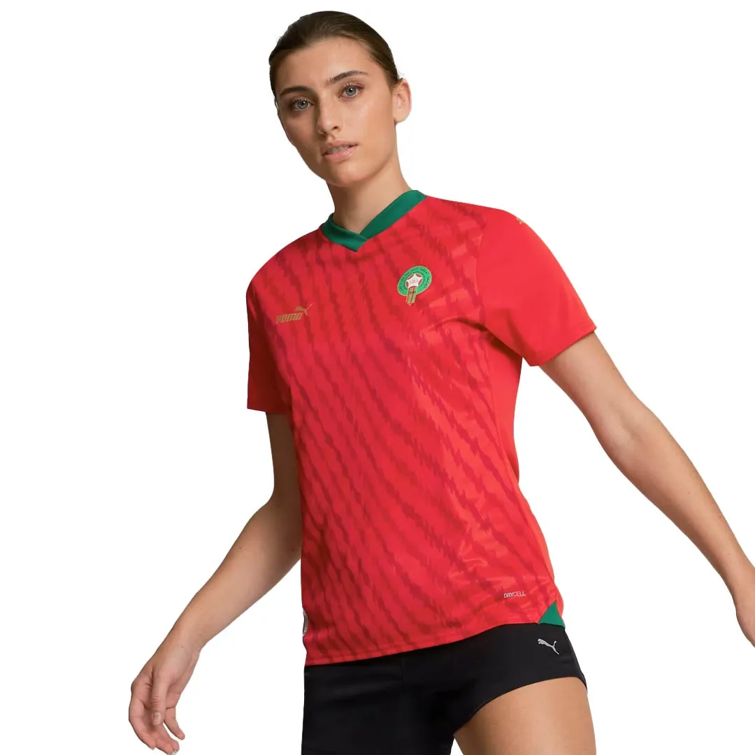 Eco Friendly Dye Process No Smell Puma - Women's FRMF Morocco 23/24 World Cup Home Replica Jersey (774647 01)
