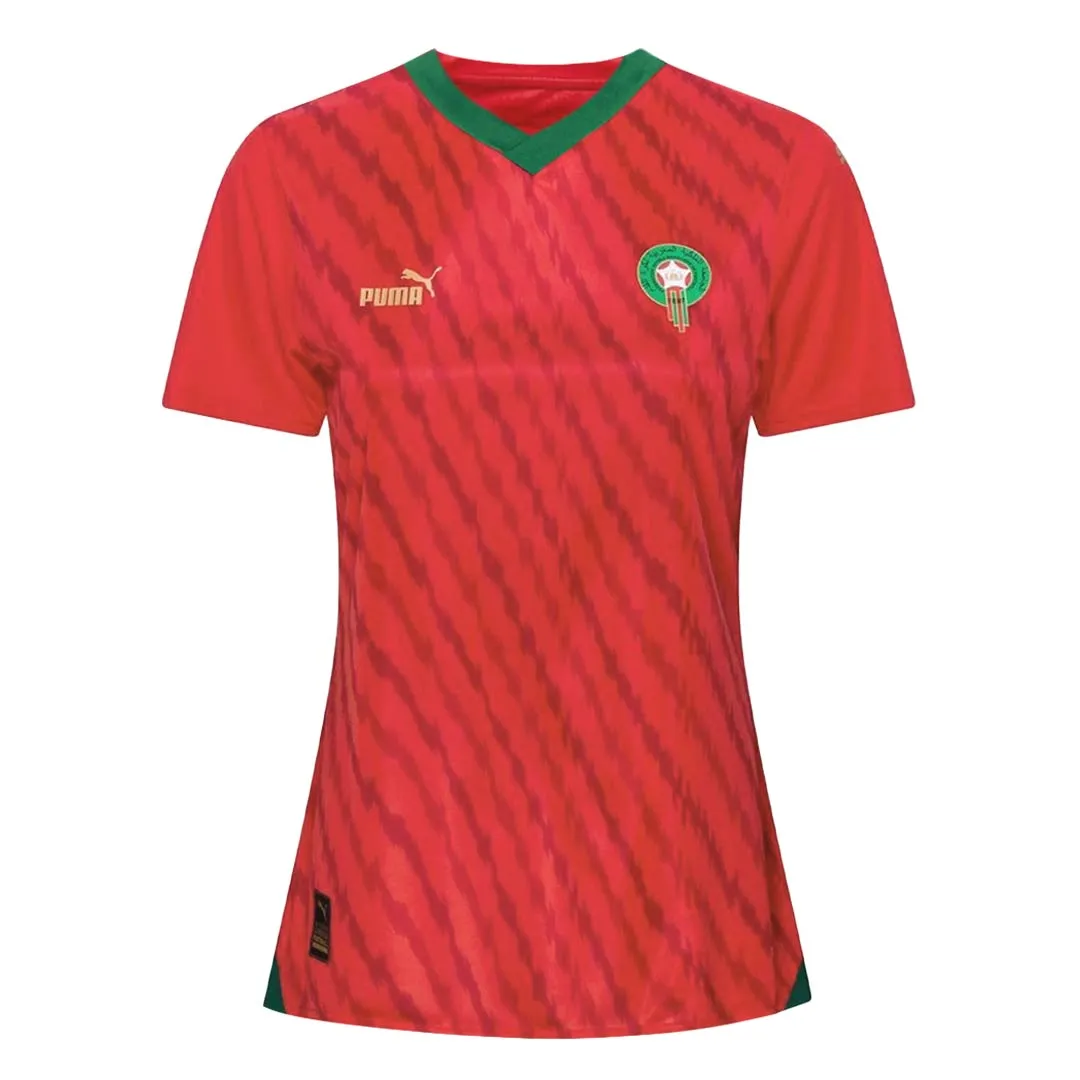 ThermalReflective Neutral Tones Look Puma - Women's FRMF Morocco 23/24 World Cup Home Replica Jersey (774647 01)