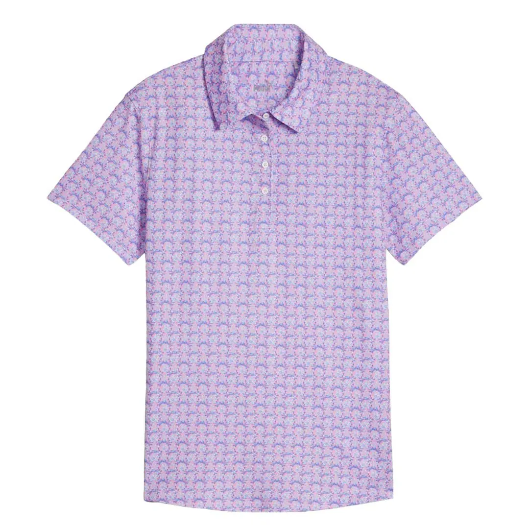 Anti Pilling Finish AllDay Comfort Design Puma - Women's MATTR Essex Short Sleeve Golf Polo (625892 02)