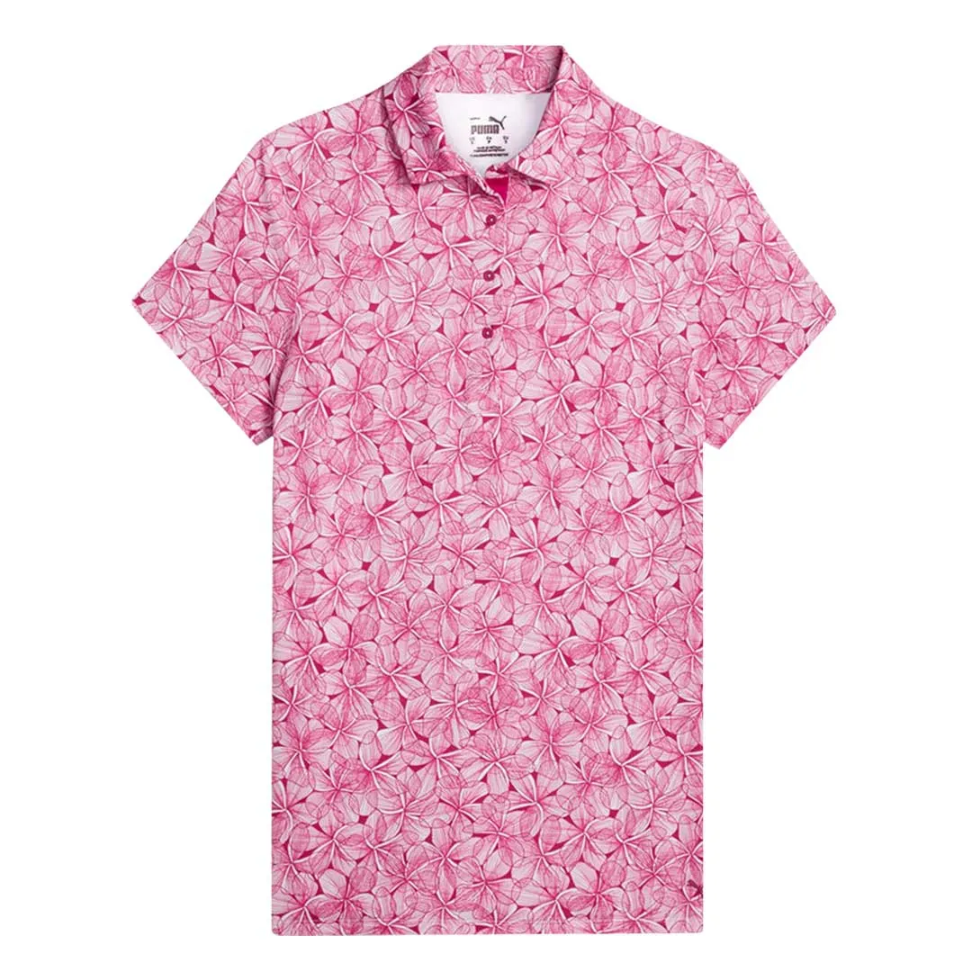 Evening Chill Piece Puma - Women's MATTR Plumeria Short Sleeve Polo (621637 03)