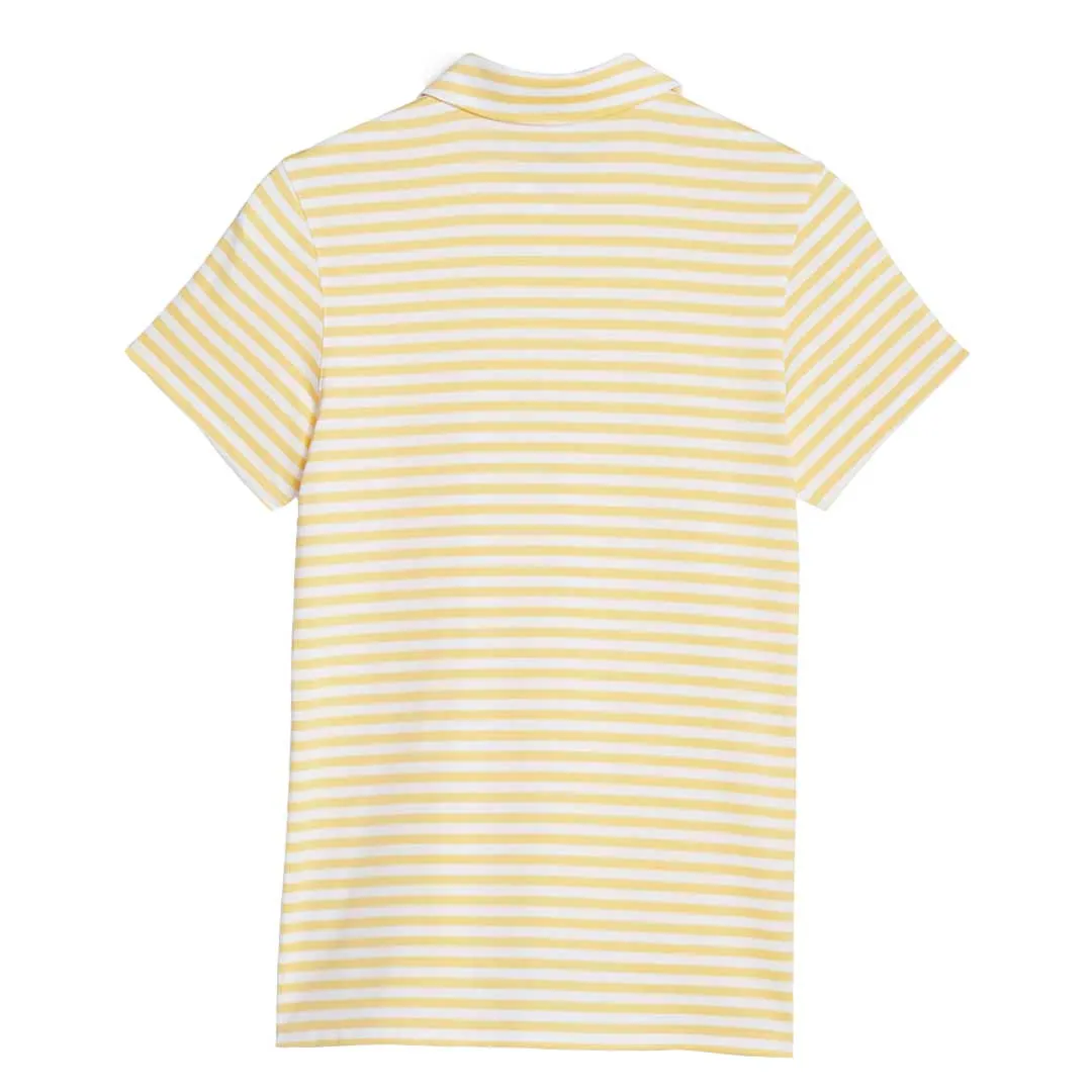 Puma - Women's MATTR Somer Stripe Short Sleeve Golf Polo (621880 05) Noise Free Zippers