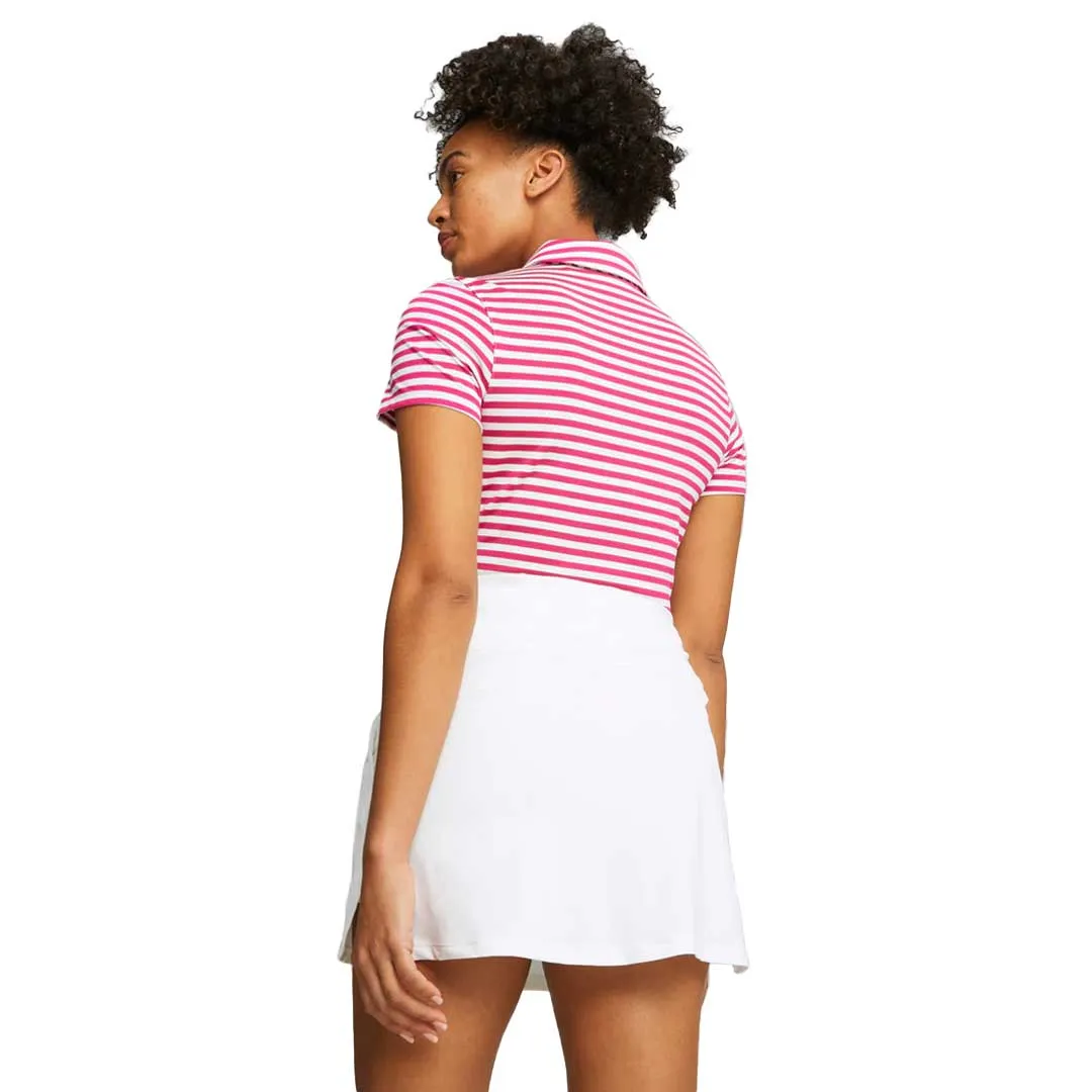 Cozy Design Puma - Women's MATTR Somer Stripe Short Sleeve Golf Polo (621880 07)