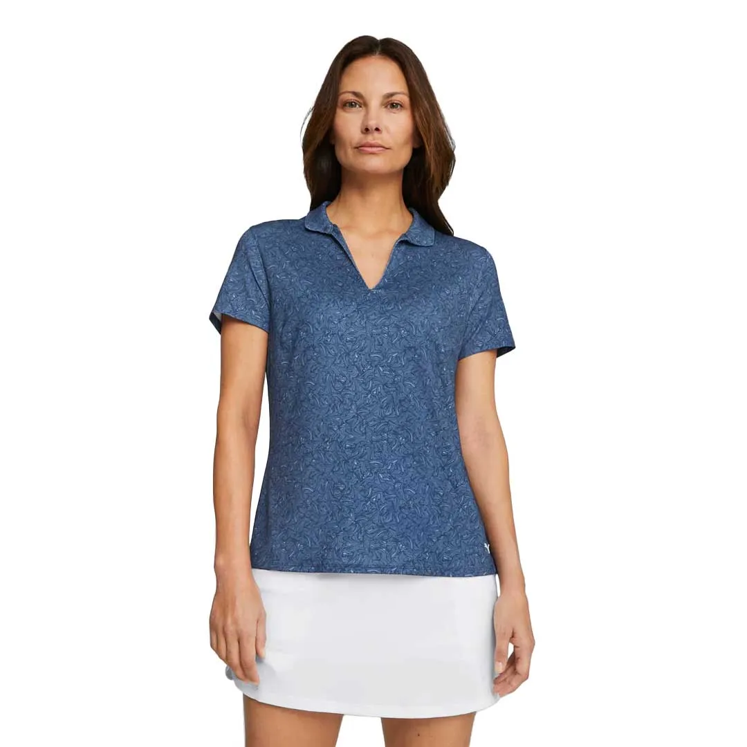 Soft Cover Puma - Women's MATTR Tidal Wave Short Sleeve Golf Polo (621632 01)