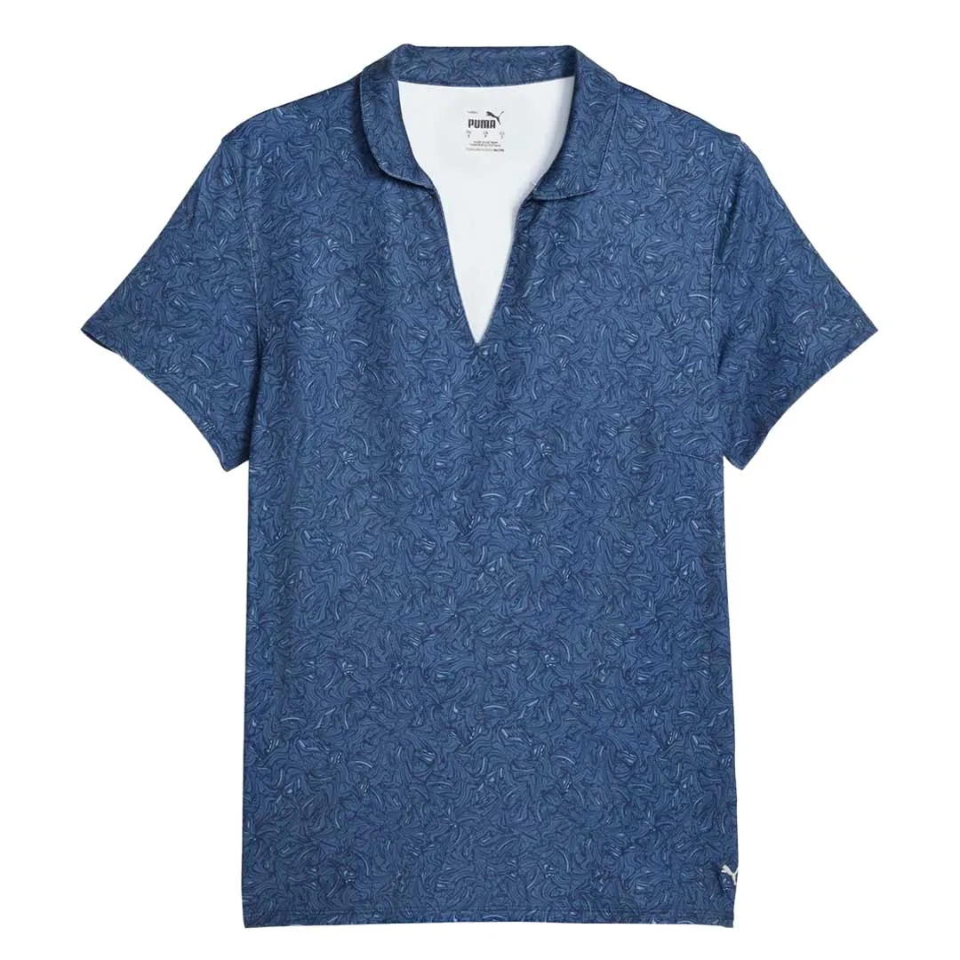 Puma - Women's MATTR Tidal Wave Short Sleeve Golf Polo (621632 01) Multi Purpose Loops