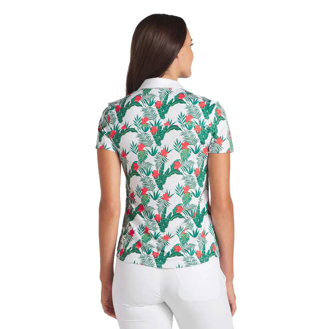 Puma - Women's MATTR Tropic Short Sleeve Golf Polo (623925 01) PerimeterStructuralBoning