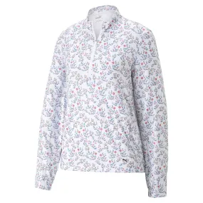 Compact Design Puma - Women's Micro Floral Cloudspun 1/4 Zip (539100 01)