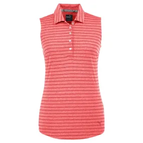 Daywear Staple Puma - Women's Rotation Stripe Sleeveless Polo (597222 05)