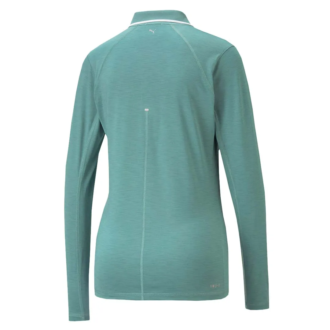 Puma - Women's YouV Long Sleeve Polo (537499 04) Flexible Joint Mobility All Day Comfort