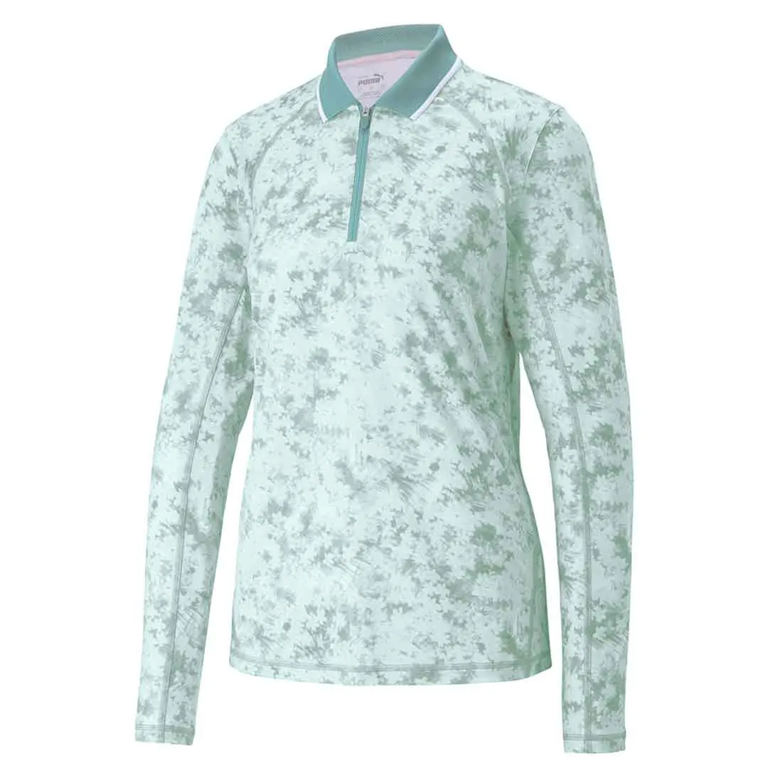 Puma - Women's YouV Stillwater Long Sleeve Polo (539038 01) EcoFriendly Water Repellency