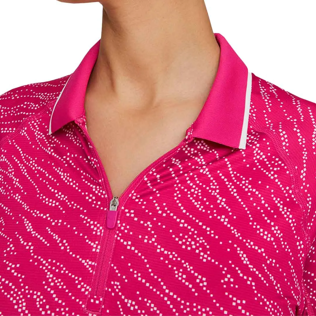 Puma - Women's YouV Whitewater Long Sleeve Polo (539036 02) AntiStaticCoating LowProfileStitching