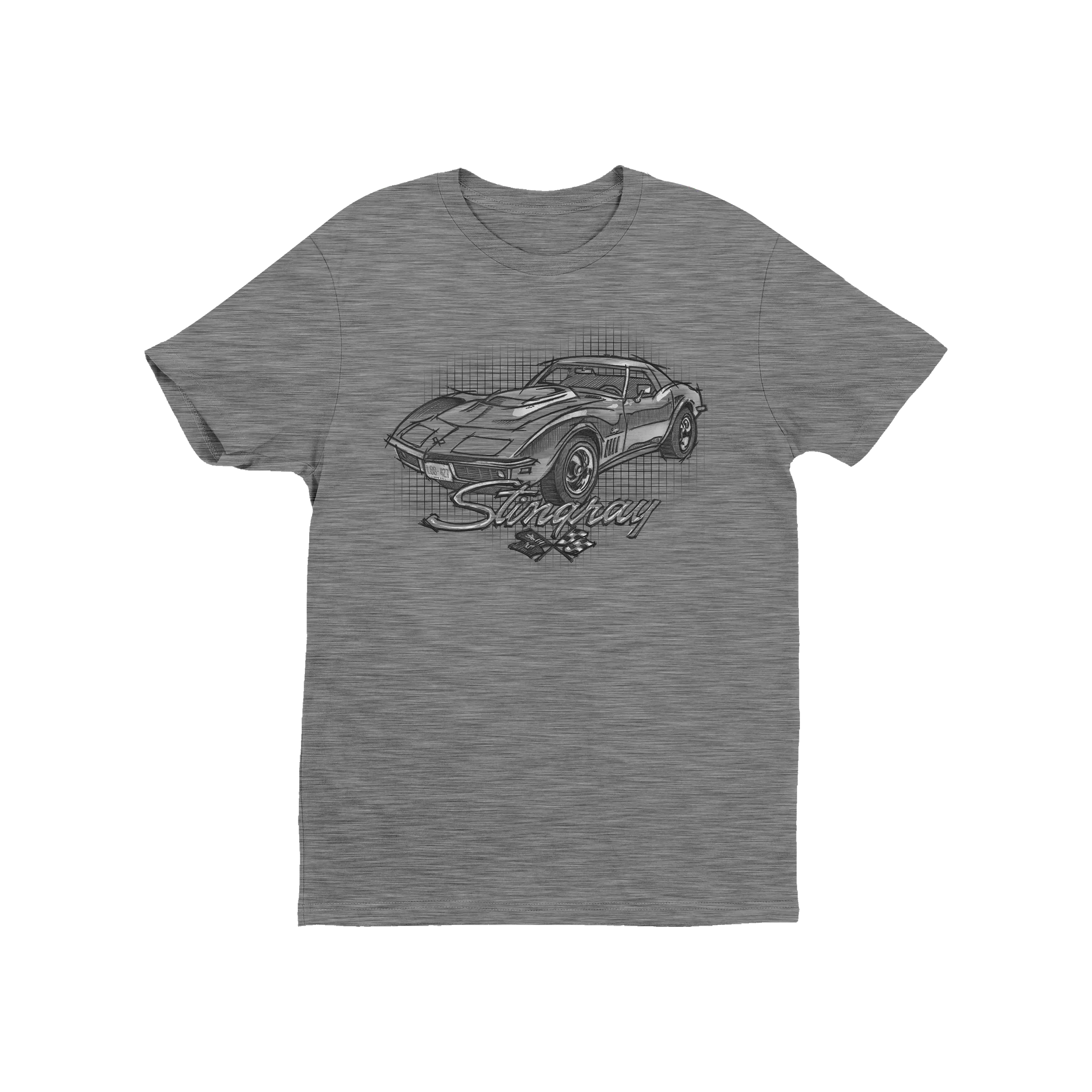 Corvette Sketch Grid T-Shirt Kids clothing Basic Comfort