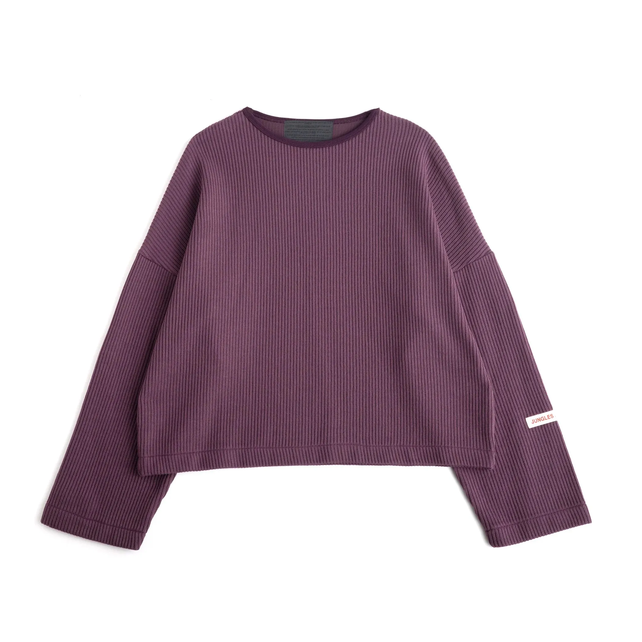 Purple Boxy Knit Sweater Essential Look Knitwear Repair Toolkit