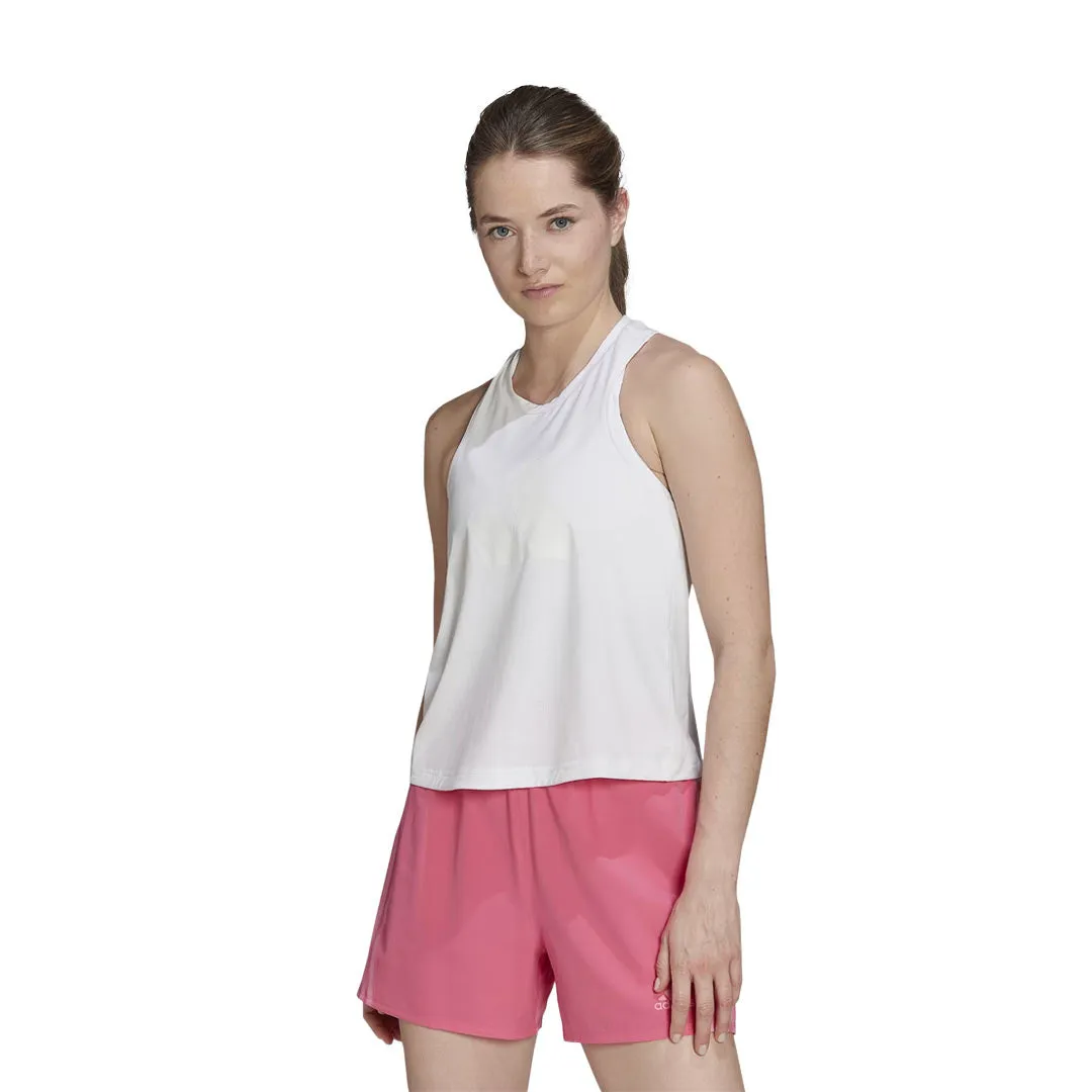 adidas - Women's Train Icons 3 Bar Logo Tank Top (HK6967) ErgonomicSleeveCut