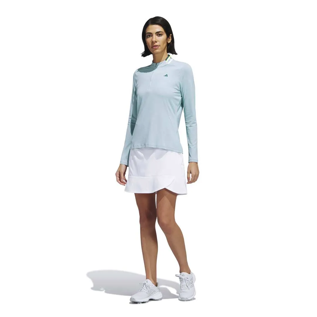 Heat Reflective Layer Warm Lining adidas - Women's Ultimate365 Tour Long Sleeve Mock Polo (HY7203)
