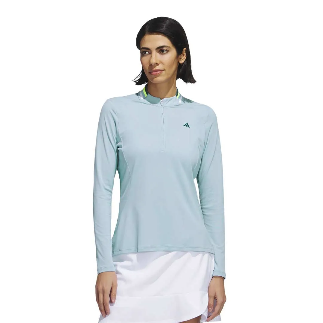 Articulated Sleeves Simple Modern Piece adidas - Women's Ultimate365 Tour Long Sleeve Mock Polo (HY7203)