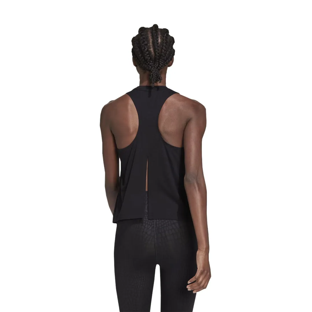 adidas - Women's Train Icons 3 Bar Logo Tank (HD8975) Layered Wind Barrier Reflective Safety Accents