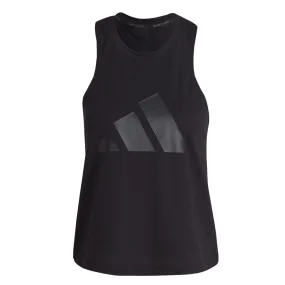Flexible Shoulder NoiseFreeFabric adidas - Women's Train Icons 3 Bar Logo Tank (HD8975)