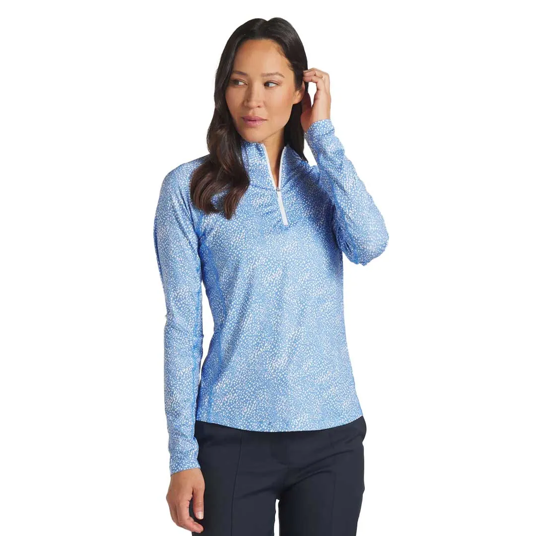 Puma - Women's You-V Microdot Quarter-Zip Golf Sweater (623934 01) Quick Access Closures
