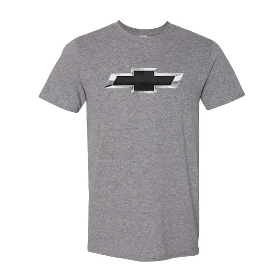 Chevrolet Black & Chrome Bowtie T-Shirt Sport Flex
