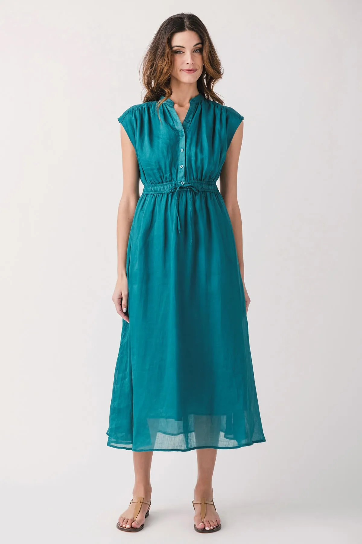 Elan Capsleeve Maxi Dress Street Casual