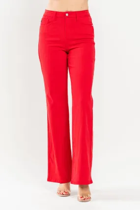 Red High Waist Judy Blue Jeans Smart Layer