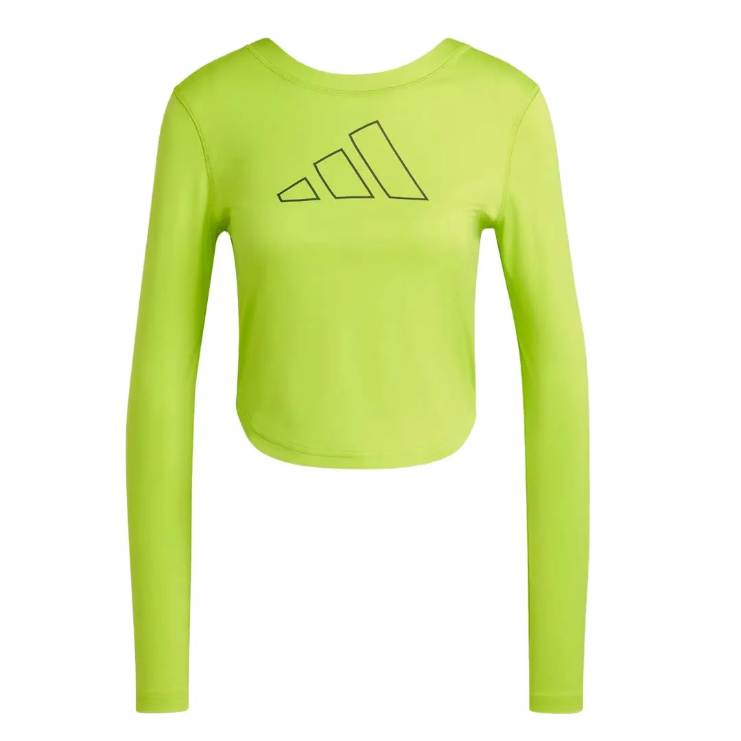 adidas - Women's  Hyperbright Training Long Sleeve T-Shirt (IL6618) ErgonomicFit Hidden Ventilation Zones