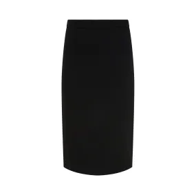 Laid Back Look Leia Tailored Wool Crepe Skirt