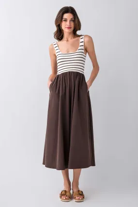 Cozy Wear All Row Striped Lucinda Dress