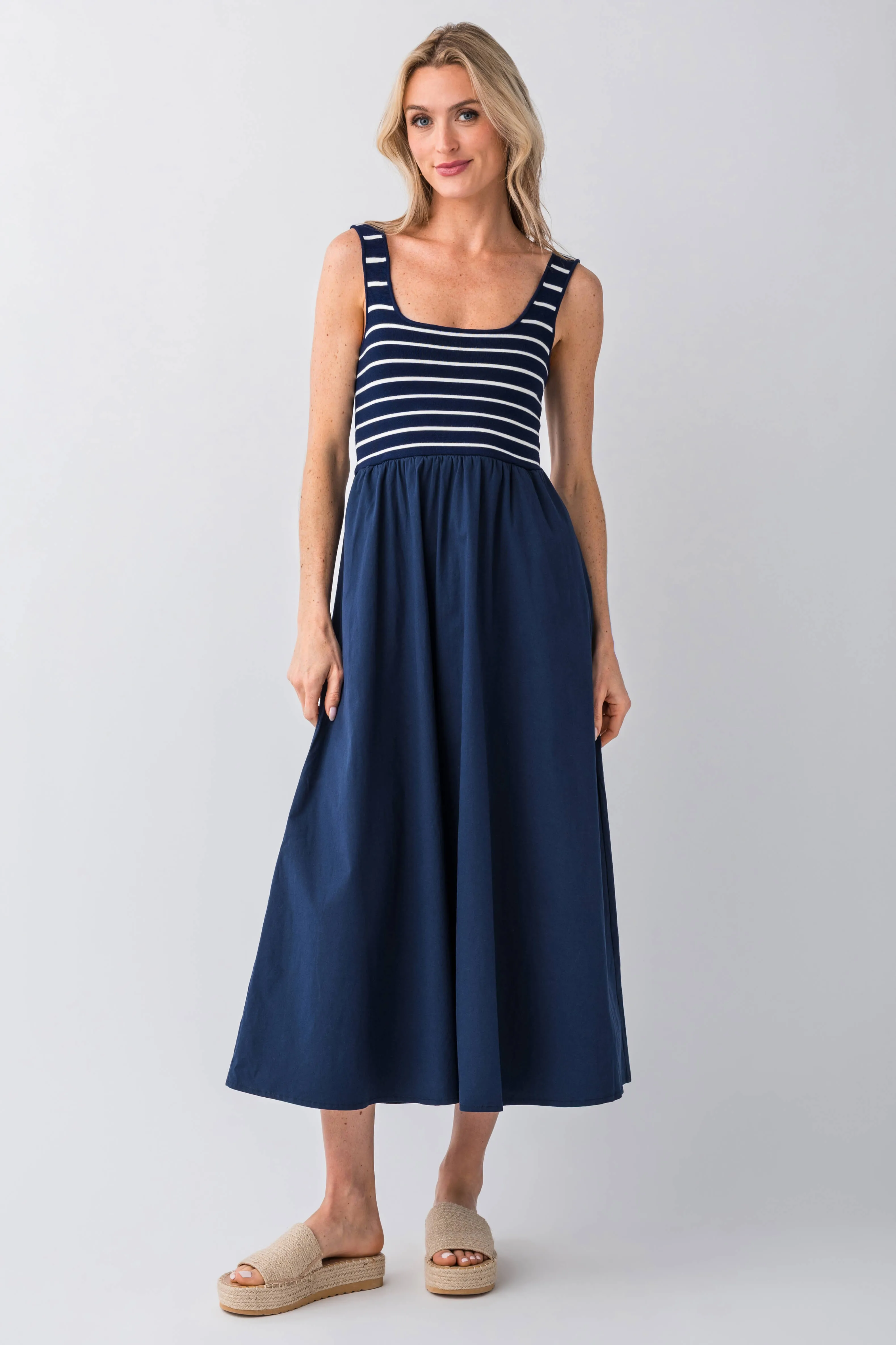 Dreamy Motion All Row Striped Lucinda Dress