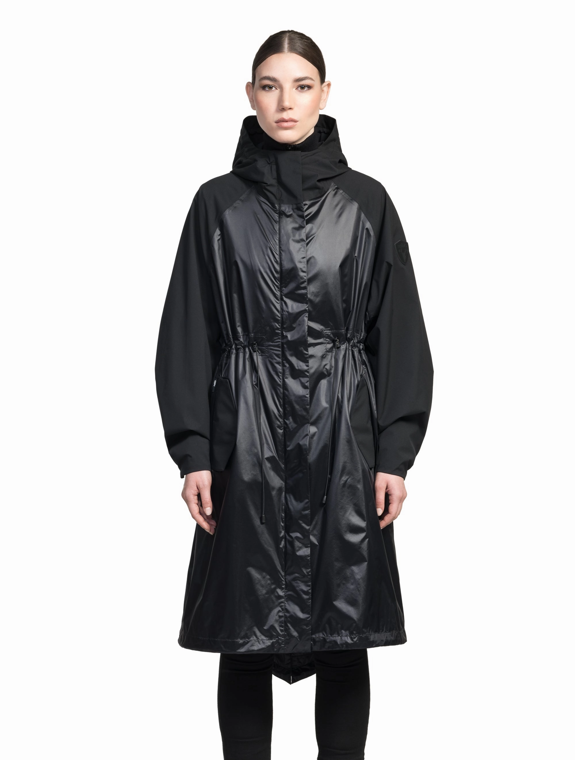 Quilted Interior Layer Reyna Women's Packable Long Shell Jacket