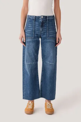 Neutral Look Risen Rowan Utility Pocket Barrel Jeans