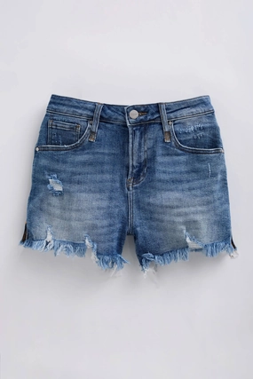 Risen Denim Shorts Daily Essential Style Statement