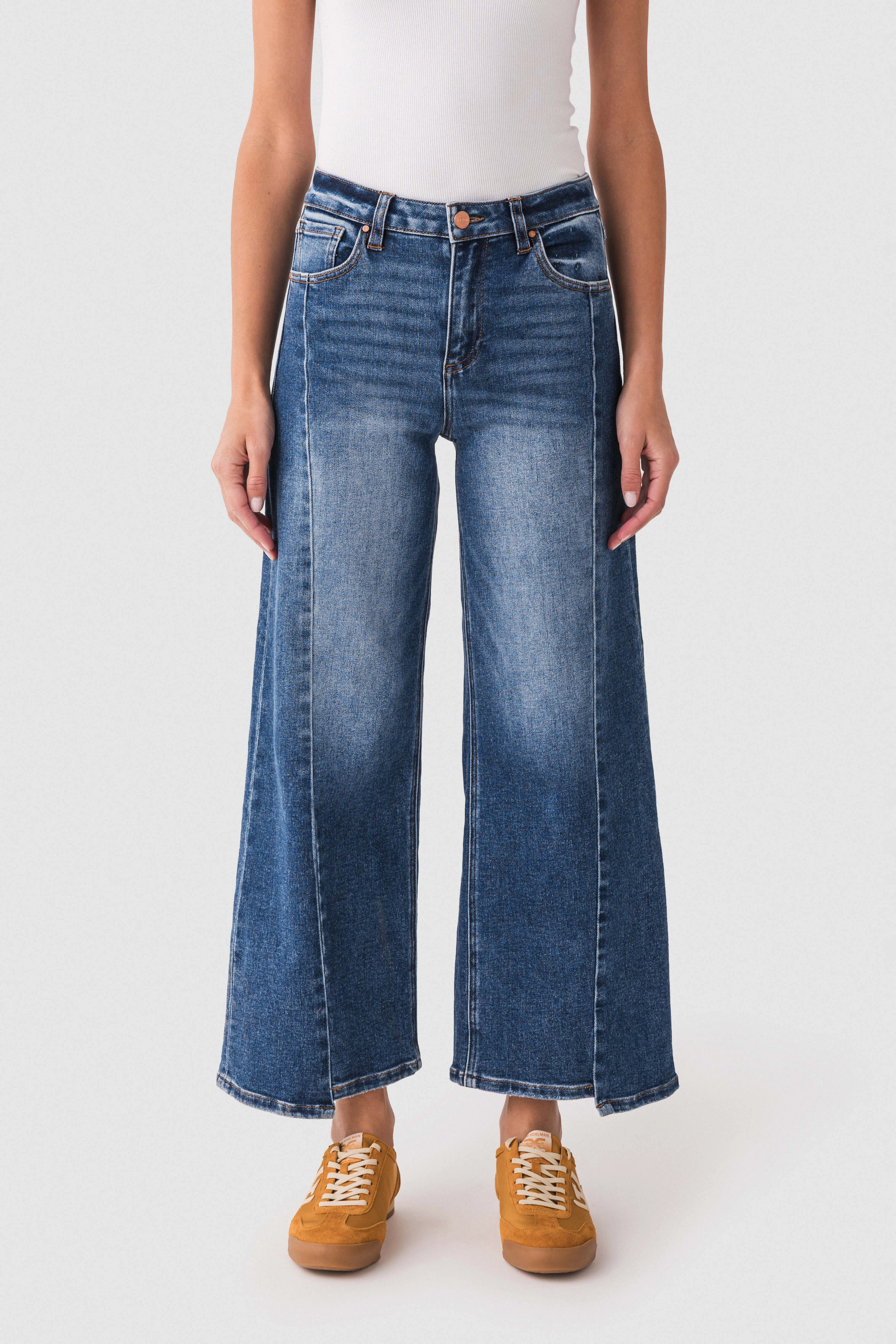Risen Dylan High Rise Barrel Uneven Hem Jeans Customizable length