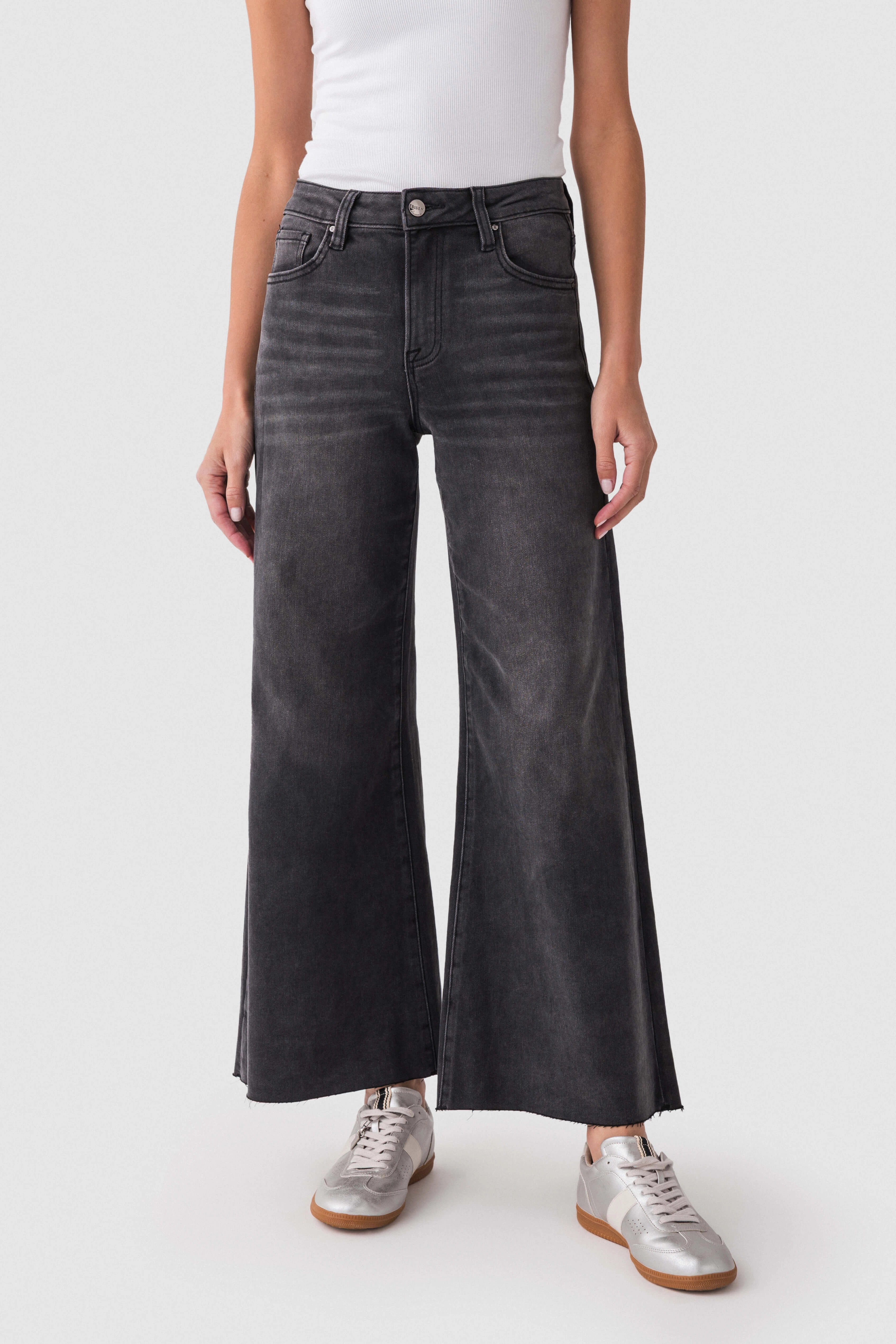 Teen Outfit Night Out Party Look Core Layer Risen Frannie Palazzo Raw Hem