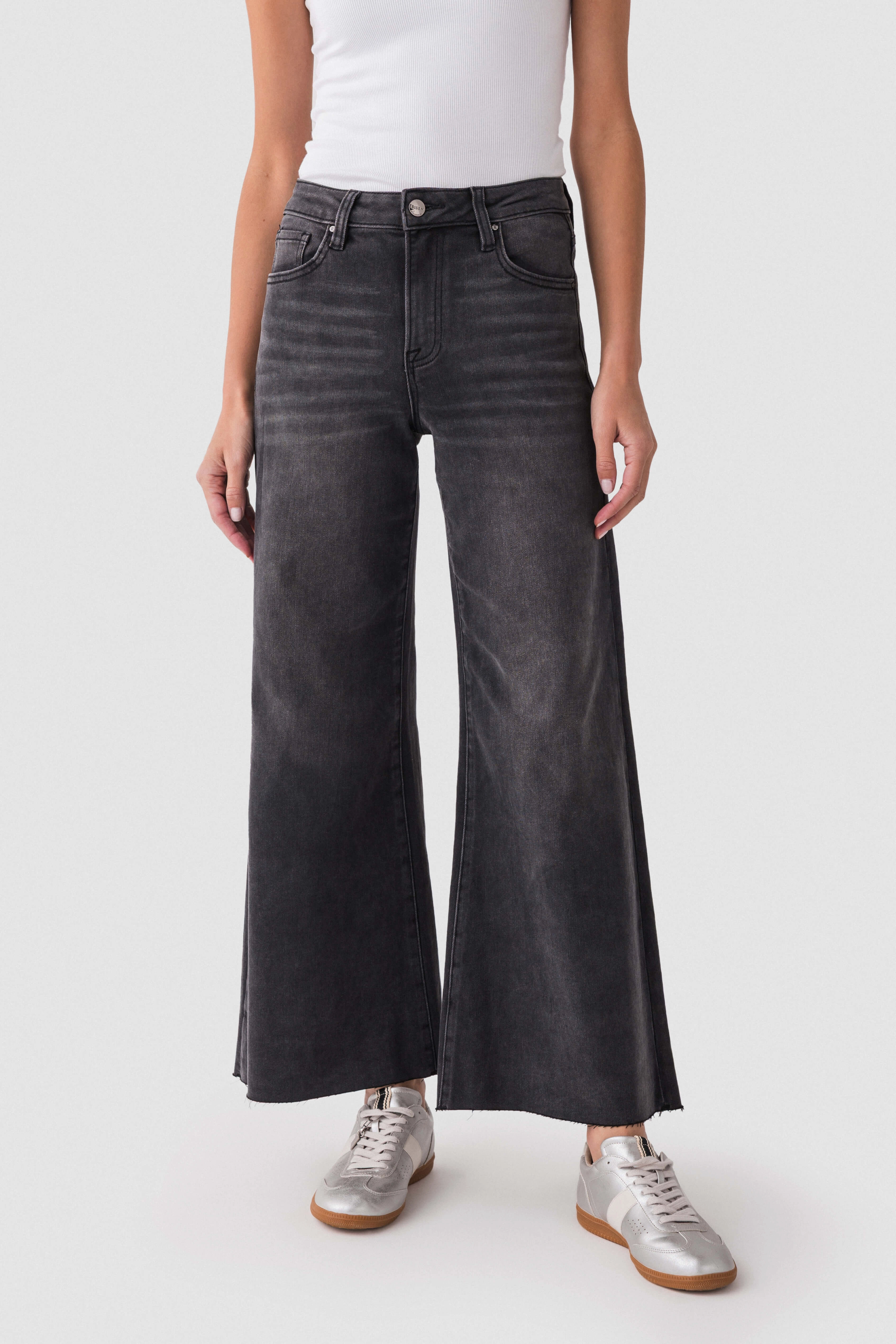 Risen Frannie Palazzo Raw Hem Vibrant Formal