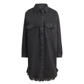 Durable zipper pull adidas - Women's Originals X Kseniaschnaider Fringe Shirt Dress (IJ8342)
