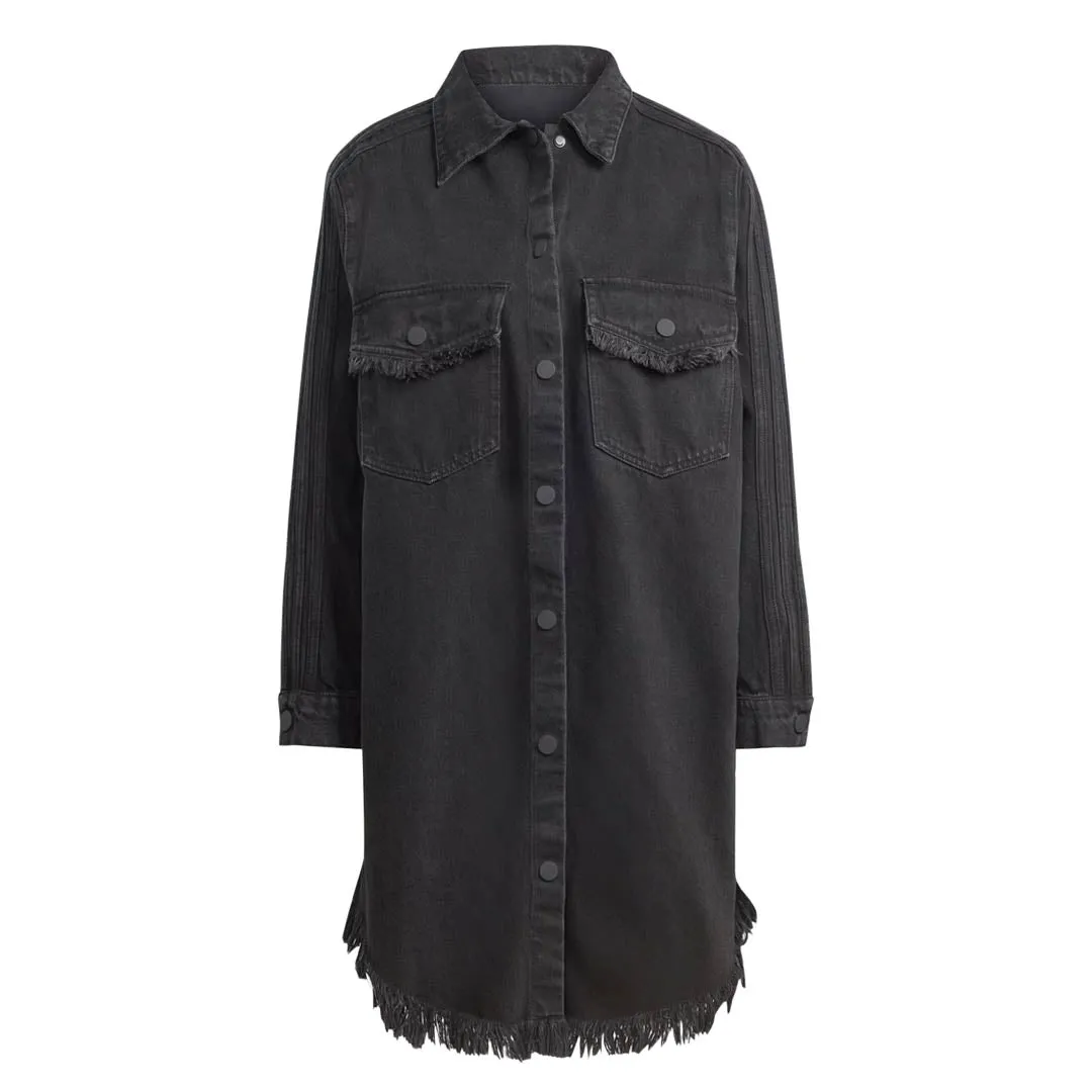 Durable zipper pull adidas - Women's Originals X Kseniaschnaider Fringe Shirt Dress (IJ8342)