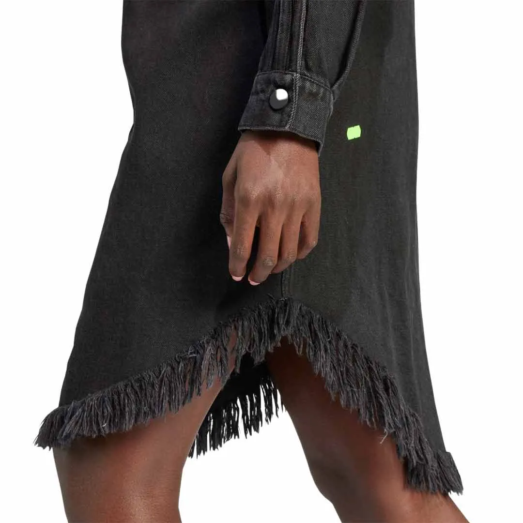 Tear Resistant Material Flexible Fit adidas - Women's Originals X Kseniaschnaider Fringe Shirt Dress (IJ8342)