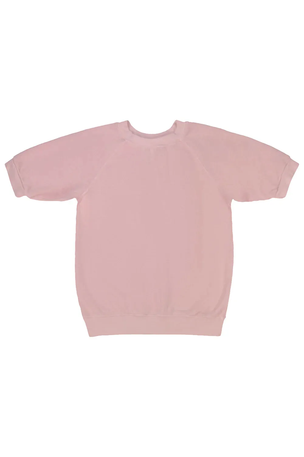 Rose Water Short Sleeve Raglan Fleece Sweatshirt Cozy Lining