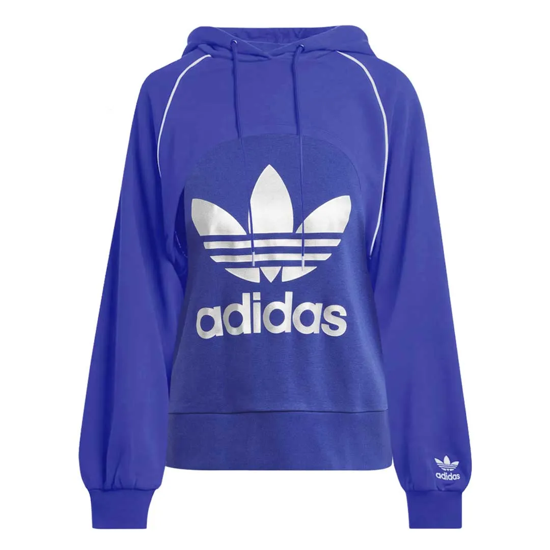 ContouredShoulderFit Layered Hem Design adidas - Women's Big Logo Hoodie (IK0487)