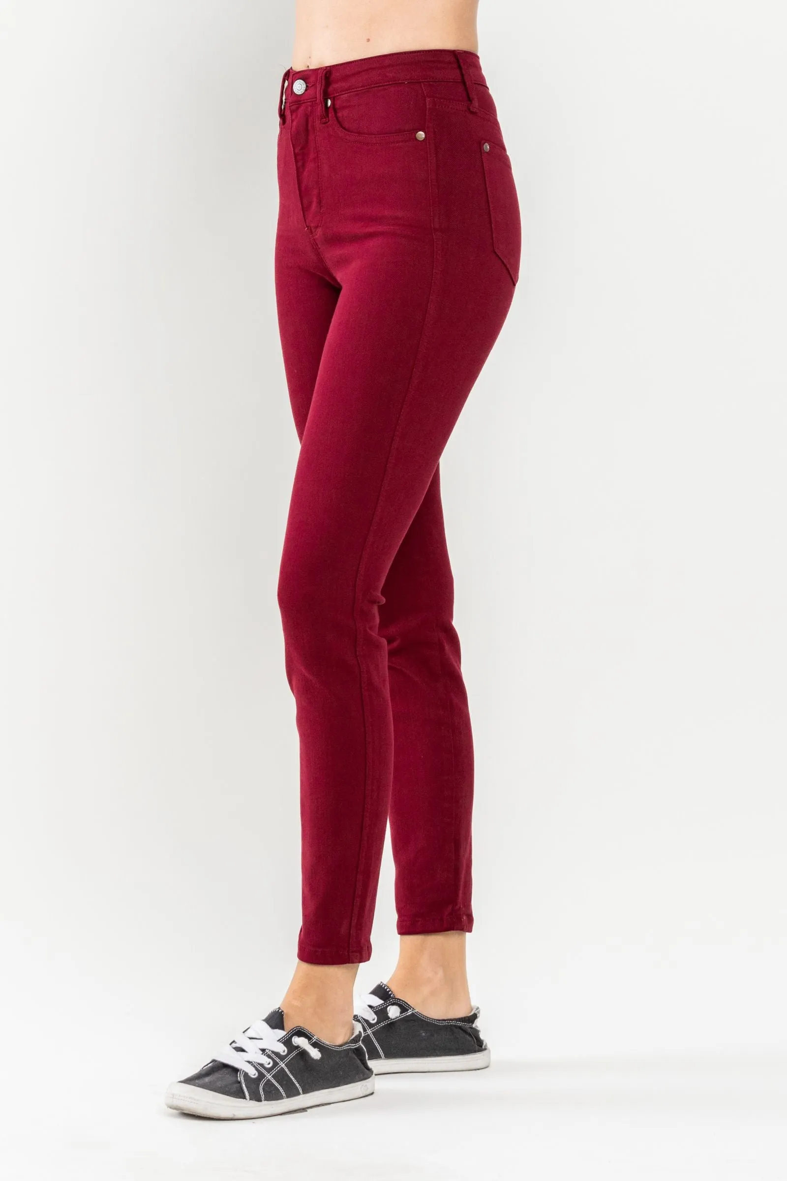 Scarlet High Waist Tummy Control Skinny Jeans by Judy Blue Thermal Regulating Fabric