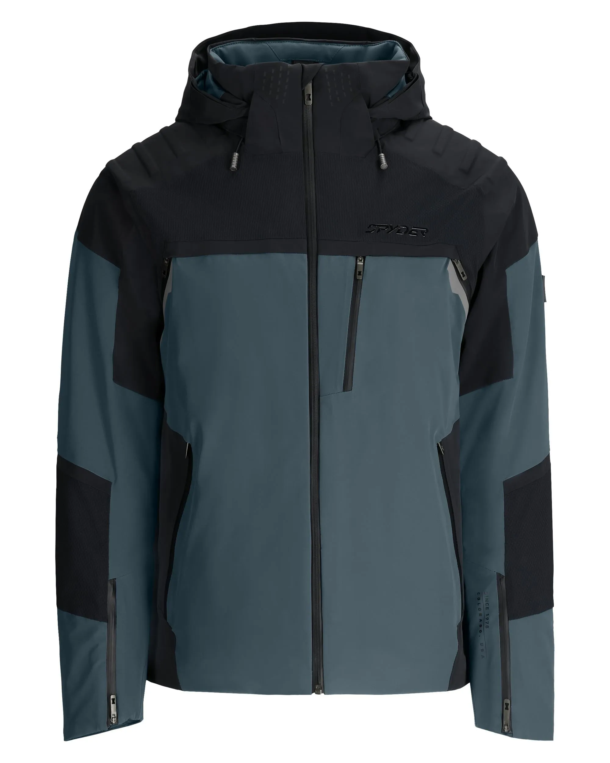 Mens Vanqysh Jacket - Slate Blue Fray Resistant Edges Hard Cover