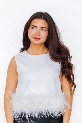 farmers LIZ FEATHER TOP