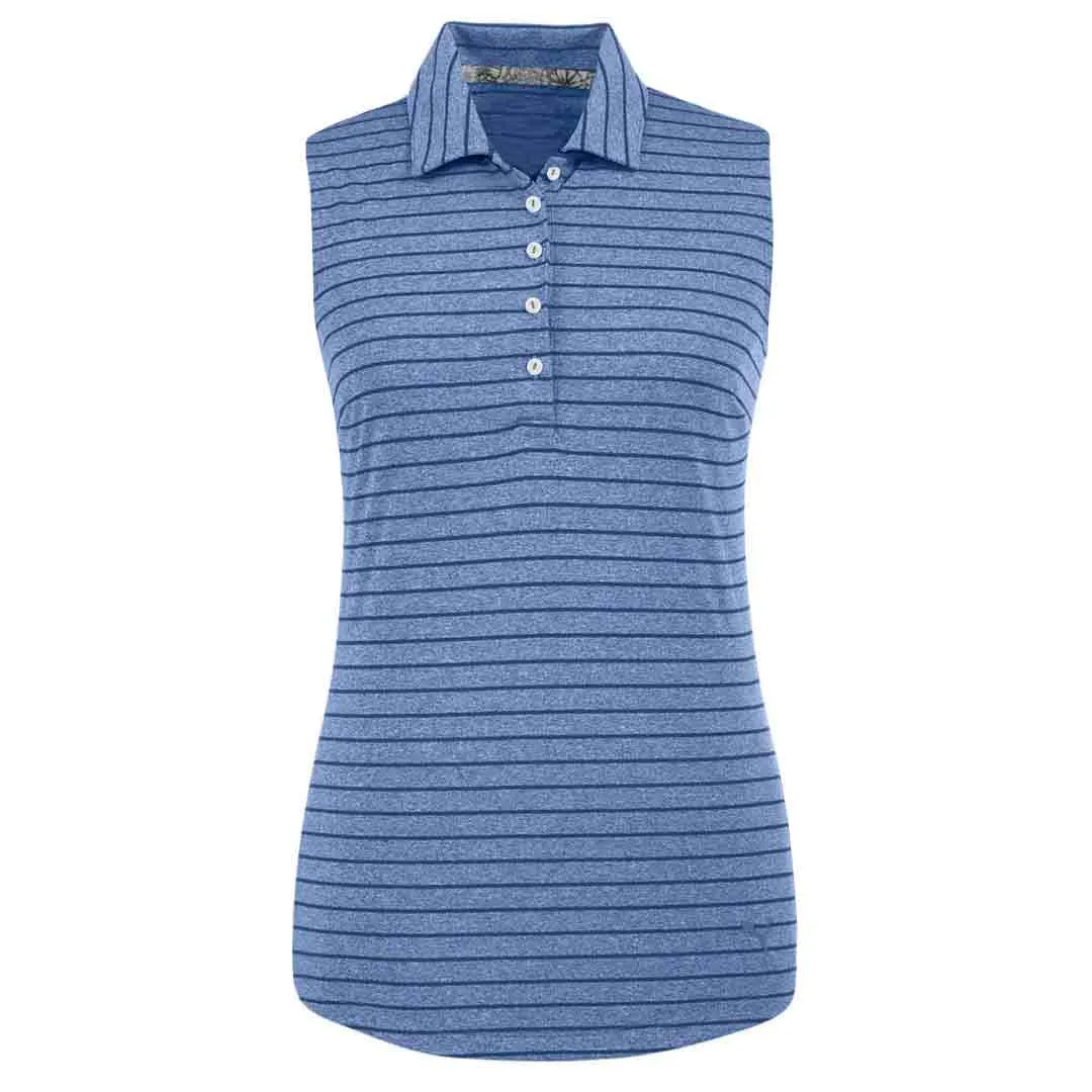 Puma - Women's Rotation Stripe Sleeveless Polo (597222 04) All Day Comfort Odor Control Finish