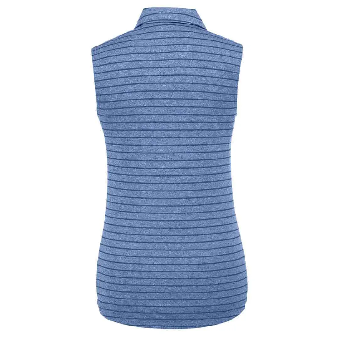 Puma - Women's Rotation Stripe Sleeveless Polo (597222 04) RipResistant Reinforcement Clean Minimal Look