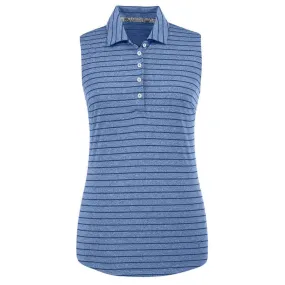 Puma - Women's Rotation Stripe Sleeveless Polo (597222 04) All Day Comfort Odor Control Finish