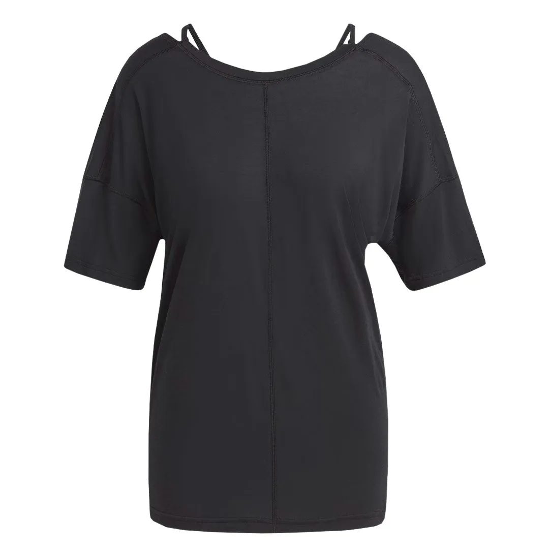 adidas - Women's Yoga Studio Oversized T-Shirt (HS8117) Packable Feature